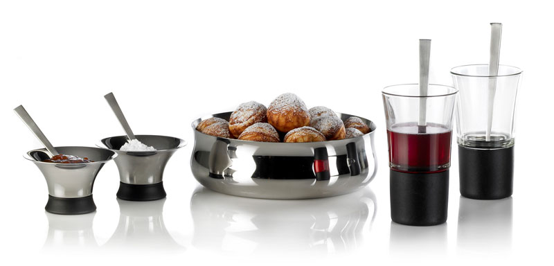 Julearrangement med glas og stål produkter af Erik Bagger